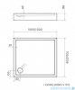 Schedpol Schedline Favory Plus brodzik prostokątny 120x90x16cm White Stone 3ST.F1P-90120/B/ST